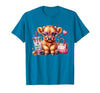 Highland Cow Land of NYC One Boujee Heifer Highland Cow Bougie Pink Tumbler Handbag T-Shirt - size chart