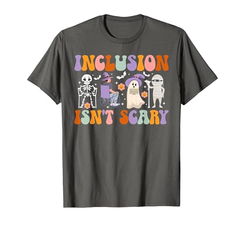 Halloween Applied Behavior Analysis Ghost Groovy Spooky ABA Therapist Halloween Groovy ABA Therapy T-Shirt - size chart