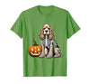 Spooky Cocker Spaniel Skeleton Costumes Halloween Cocker Spaniel Skeleton Jack O Lantern Funny Dog Halloween T-Shirt - size
