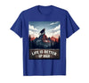 Mademark Life Is Better Up High Monkey Design T-Shirt - Men - size chart