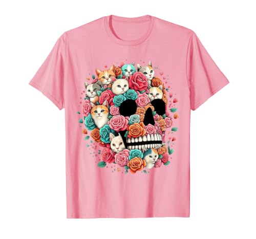 TS - SHOP - Kitty Skeleton Halloween Costume Idea Cat Skull - Kitty Skeleton Halloween Costume Idea T-Shirt - size chart
