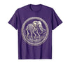 Mademark Elephant Skeleton Mid-Stride Through Tall Grass T-Shirt - Men - size chart