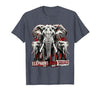 Mademark Elephant Mom Squad Cute Wildlife Design T-Shirt - Men - size chart