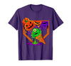 Ice Cream Drip Baseball Home Plate Halloween Tee Funny Halloween Baseball Ice Cream Drip Boys Girls Youth T-Shirt - size