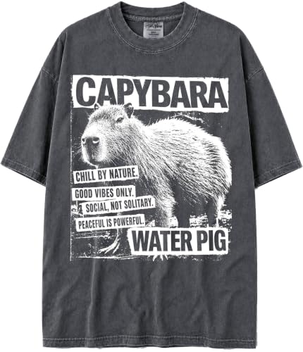 BABATEES U.S.A. MAX-Heavyweight Punk Rock Animals Shaka Wear Oversized 7.5oz Cotton Tshirt - size chart