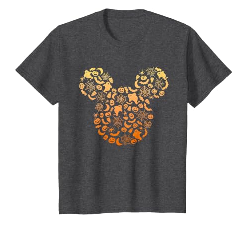 Disney Mickey Mouse Halloween Ghosts & Pumpkins Gradient T-Shirt - size chart