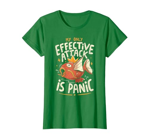 Funny My Only Effective Attack Is Panic Tee Shirt Fish My Only Effective Attack is Panic T-Shirt - size chart