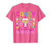 Candy Land Candy Crew Party Halloween Costumes T-Shirt - size chart