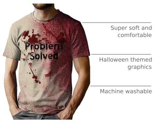 CAZYCHILD Halloween Shirts for Men Funny Halloween Pumpkin Shirt Dancing Skeleton Tee - size chart