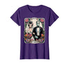 The Lovers Tarot Card Spooky Halloween Women Men The Monster Frankenstein and Bride The Lovers Tarot Card T-Shirt - size