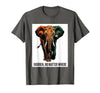 Mademark Ivoirien, No Matter Where Patriotic Elephant Design T-Shirt - Men - size chart