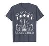 Funny Stay Wild Moon Child Tee Shirt Stay Wild Moon Child Funny Skeleton Dancing Halloween T-Shirt - size chart