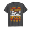Cow A Pig And A Chicken gift idea A Cow A Pig and A Chicken Walk Into A BBQ The End Barbecue T-Shirt - size chart