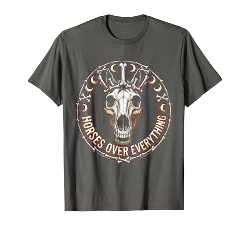 Mademark Horses Over Everything Equestrian Design T-Shirt - Men - size chart