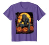 FrightNightFits Werewolf Orange Halloween T-Shirt - size chart