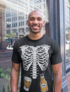Tstars Pumpkin Halloween Shirt Men Scary Jack-O'-Lantern Face Funny Tee - size chart