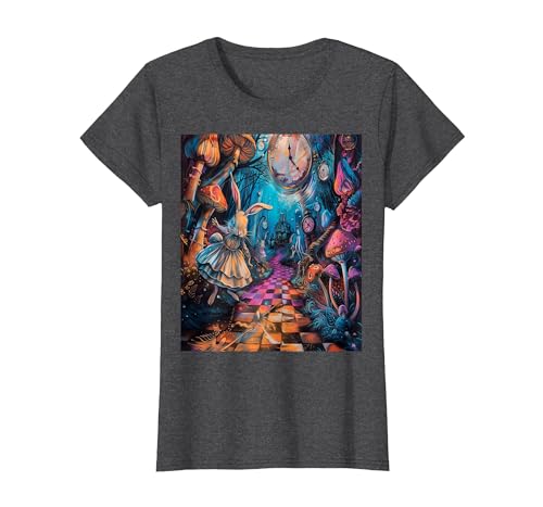 Alice in Wonderland Rabbit House T-Shirt — design detail