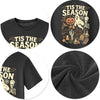 CAZYCHILD Halloween Shirts for Men Funny Halloween Pumpkin Shirt Dancing Skeleton Tee - size chart