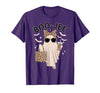 Halloween Boo-Jee Leopard Ghost Coquette Bow Coquette Leopard Ghost Coffee Boo-JEE Halloween Boujee Ghost T-Shirt - size
