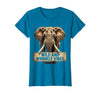 Mademark Wild and Wrinkly Vibes Elephant Graphic Design T-Shirt - Women - size chart