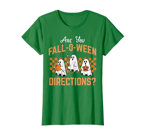 Halloween Shirts For Women Men Kids Boys Girls are You Falloween Directions Funny Halloween Teacher Teach T-Shirt - size