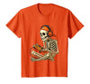 VibeKilla Video Game Halloween Skeleton Gamer Costume T-Shirt - size chart