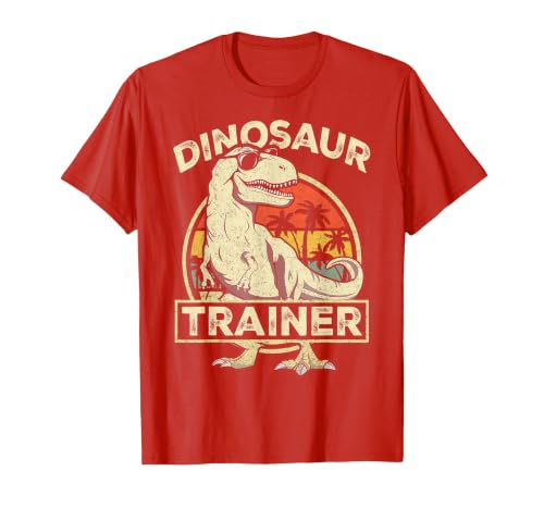 Dinosaur Trainer Halloween Vintage Dinosaur Trainer Halloween Costume Retro Dino Outline T-Shirt - size chart