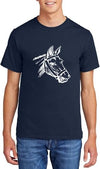 Comical Shirt Horse Graphic Top for Equestrian and Animal Lovers Cotton Tee Adult Youth Tall Men Women - size chart