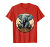 Mademark Baby Elephant Splashing in Muddy Puddle T-Shirt - Men - size chart