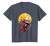 American Football Skeleton Halloween Shirt Football Fan T-Shirt - size chart