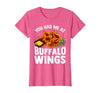 Homewise Shopper Buffalo Wings Buffalo Wings Funny Appetizer T-Shirt - size chart