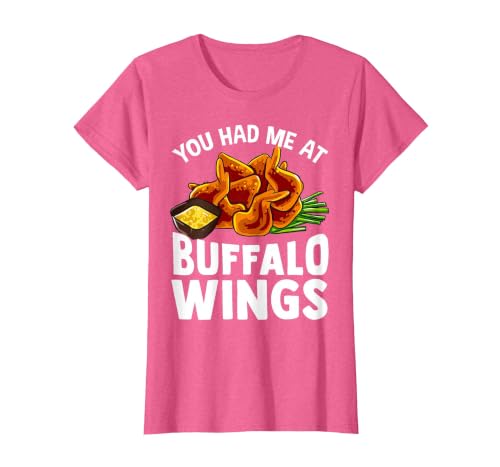 Homewise Shopper Buffalo Wings Buffalo Wings Funny Appetizer T-Shirt - size chart
