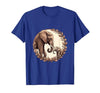 Mademark Elephant Mom and Baby Trunk Touch Pregnancy Tee T-Shirt - Men - size chart