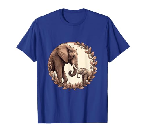 Mademark Elephant Mom and Baby Trunk Touch Pregnancy Tee T-Shirt - Men - size chart