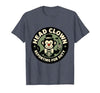 Mademark Head Clown Reporting For Duty Circus Monkey Design T-Shirt - Men - size chart