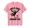 Mademark Wild and Swinging Free Monkey Graphic Design T-Shirt - Men - size chart