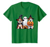 English Bulldog Halloween Funny Dog Lover Pumpkin Witch T-Shirt - size chart