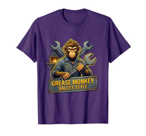 Mademark Grease Monkey Valley Style Automotive Design T-Shirt - Men - size chart