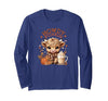 Loves LuLu Highland Cow, Cute and Cozy Ready for Fall Fun! Long Sleeve T-Shirt - size chart