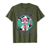 Mademark Moo Laboratory Results Positive Cow Design T-Shirt - size chart