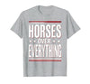 Mademark Horses Over Everything Equestrian Design T-Shirt - Men - size chart