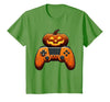 Spooky Halloween Gamers 2023 Halloween Skeleton Zombie Gaming Controllers Mummy Boys Kids T-Shirt - size chart