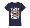 Spooky Dental Office Halloween Dental Crew Ghost Floss Your Fangs Dental Halloween Shirt Dentist Halloween T-Shirt - size