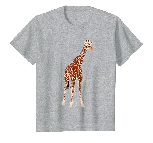 Cute Kidz Giraffe Kids Tee Shirt - Boys & Girls Age 3-12 T-Shirt - size chart