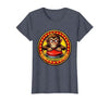 Mademark Eager Monkey Pressing the Big Red Button T-Shirt - Women - size chart