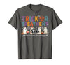 Radiation Oncology Therapist Halloween Costume Trick Or Treatment Radiation Oncology Halloween Rad Therapy T-Shirt - size