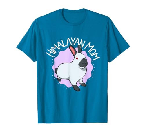 Himalayan Rabbit Mom T-Shirt — design detail