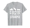 Show Rabbit Grandma T-Shirt — design detail