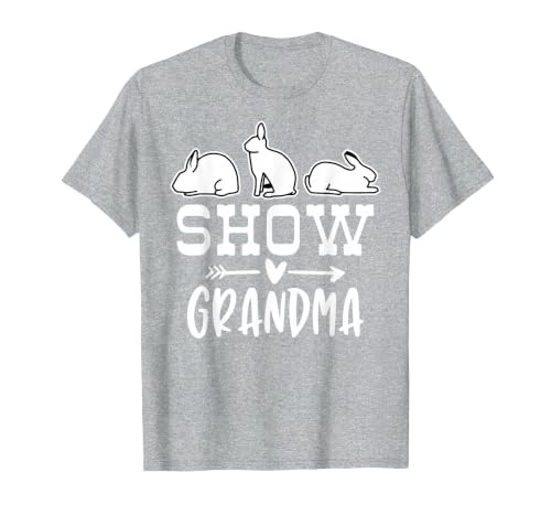 Show Rabbit Grandma T-Shirt — design detail