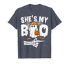 Funny Couples Halloween Matching Couple Outfits He's My Boo Matching Couple Halloween Couples She's My Boo T-Shirt - size